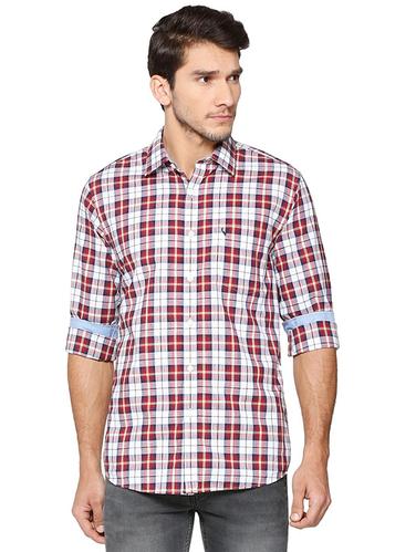 red cotton casual shirt - 15609397 - Very Small Image - 1