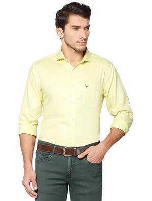 yellow cotton casual shirt - 15609402 - Standard Image - 1