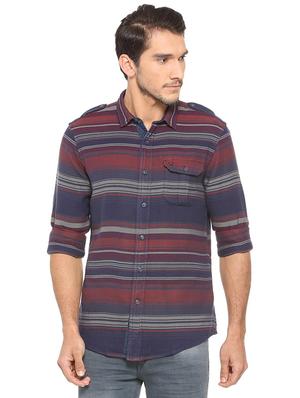 multi colored cotton casual shirt - 15609413 - Standard Image - 1