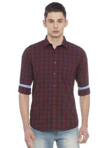 red cotton casual shirt - 15609420 - Very Small Image - 1
