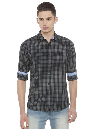 black cotton casual shirt - 15609422 - Very Small Image - 1