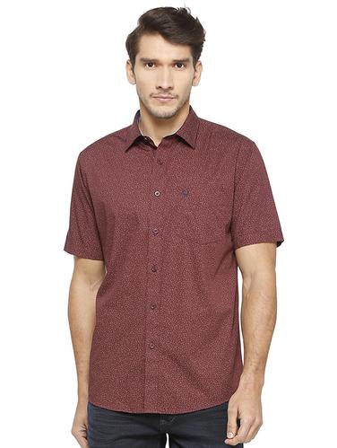 red cotton casual shirt - 15609442 - Very Small Image - 1