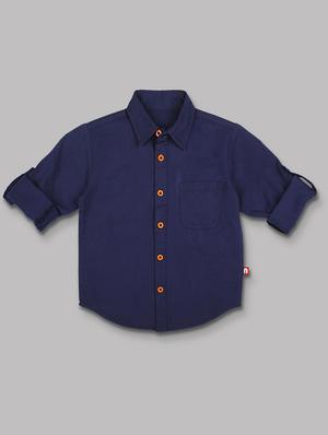 blue cotton shirt - 15609731 - Standard Image - 1