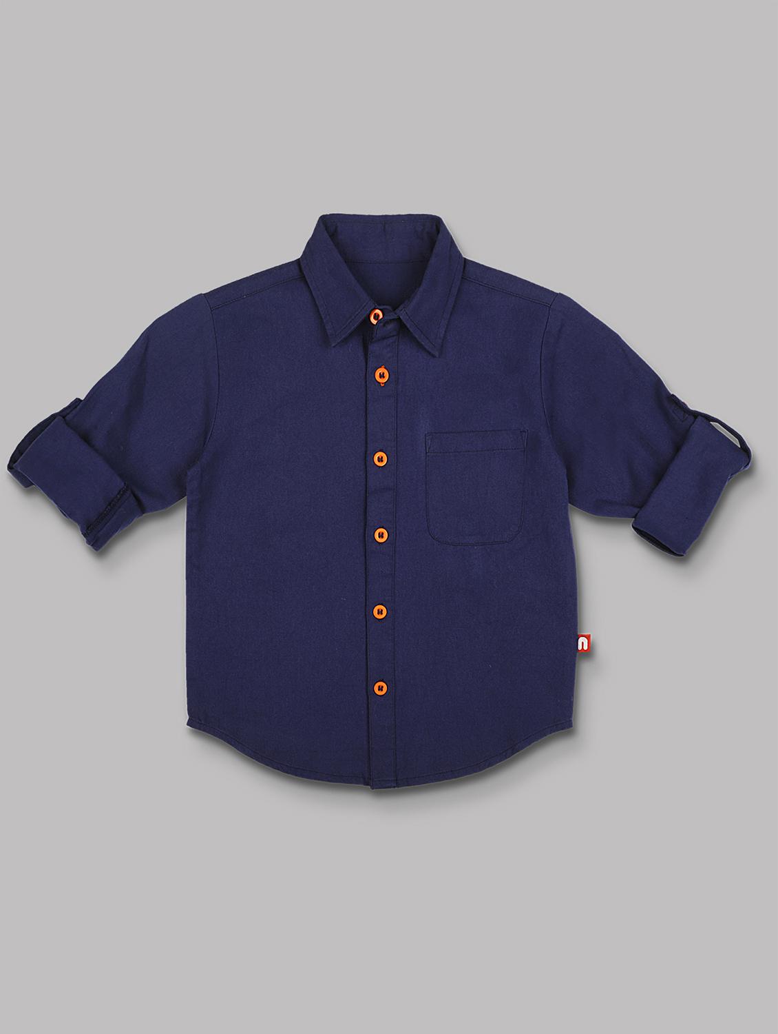 blue cotton shirt - 15609731 - Zoom Image - 1