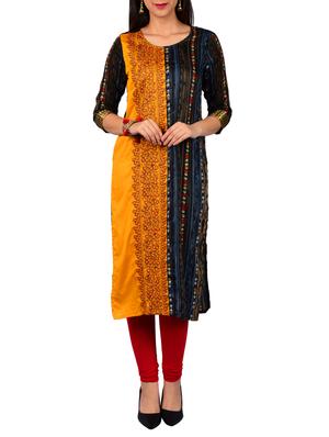 Printed straight kurta - 15610148 - Standard Image - 1