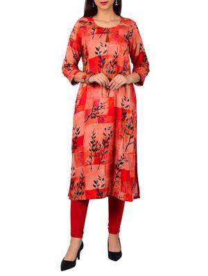 Printed straight kurta - 15610150 - Standard Image - 1