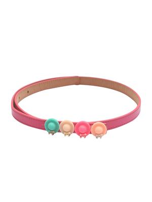 pink leatherette belt - 15610512 - Standard Image - 1