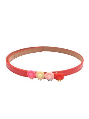 red leatherette belt - 15610513 - Standard Image - 1