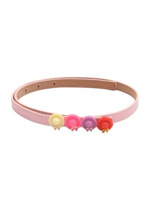 pink leatherette belt - 15610514 - Standard Image - 1