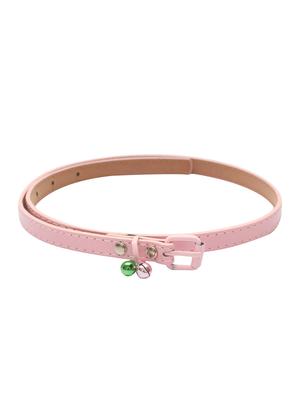 pink leatherette belt - 15610517 - Standard Image - 1
