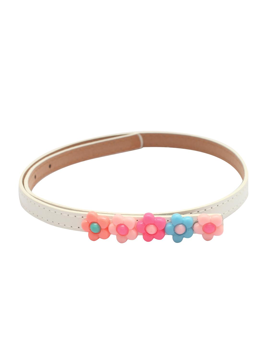 white leatherette belt - 15610525 - Zoom Image - 1