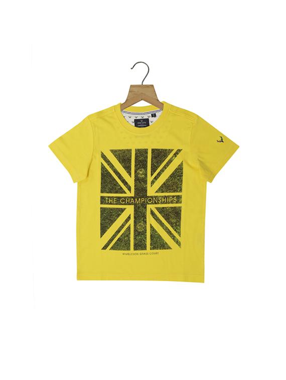 yellow cotton blend tshirt - 15610572 - Zoom Image - 1