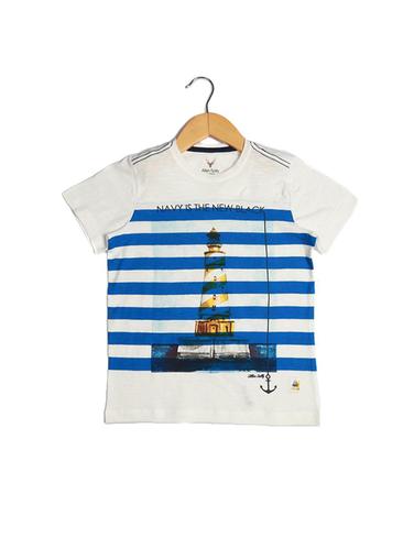 white cotton blend tshirt - 15610574 - Very Small Image - 1