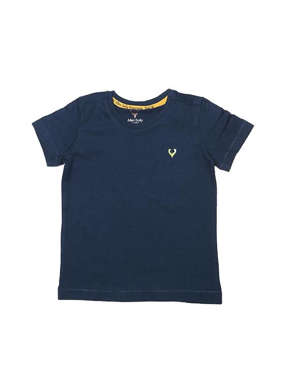 navy blue cotton blend tshirt - 15610582 - Zoom Image - 1