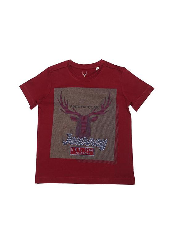 red cotton blend tshirt - 15610584 - Zoom Image - 1