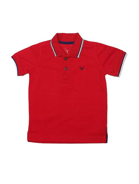 red cotton blend tshirt - 15610587 - Zoom Image - 1