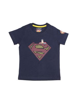 blue cotton blend tshirt - 15610588 - Standard Image - 1