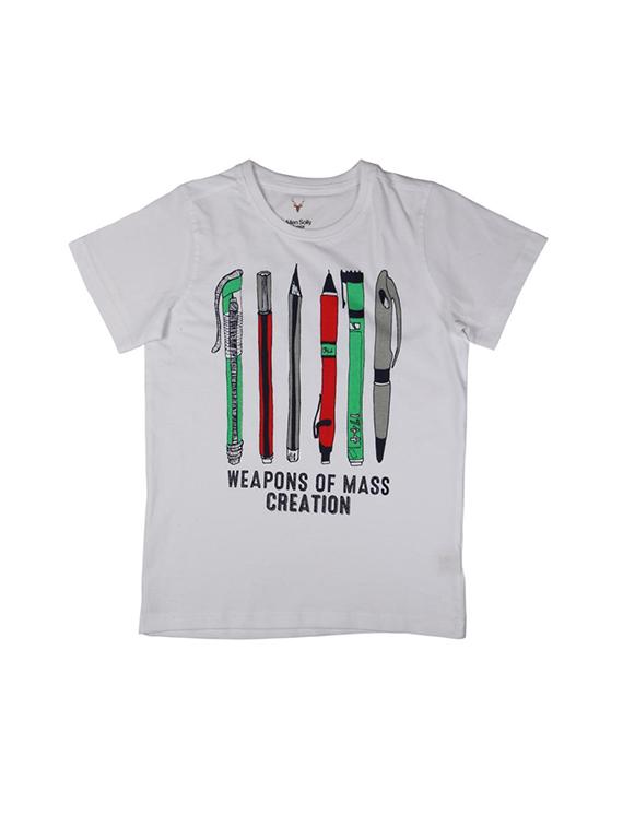 white cotton blend tshirt - 15610592 - Zoom Image - 1