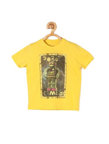 yellow cotton blend tshirt - 15610604 - Very Small Image - 1