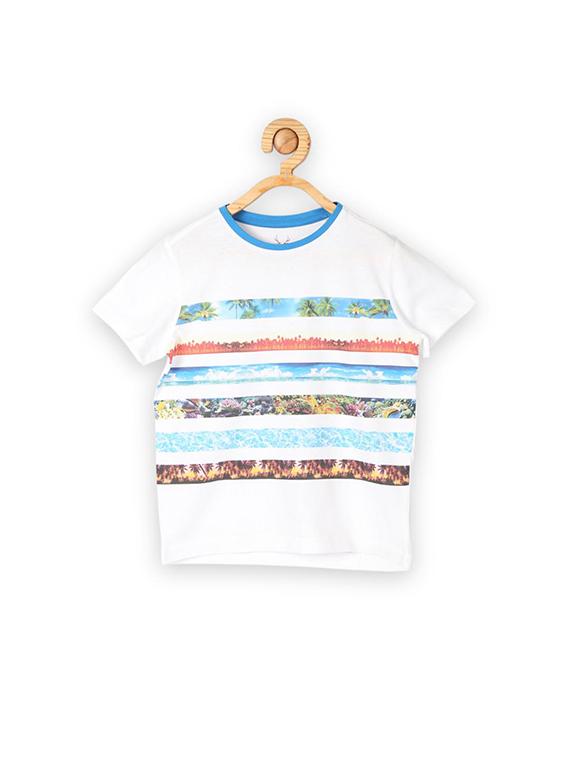 white cotton t-shirt with jacket - 15610611 - Zoom Image - 1