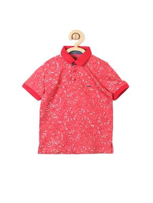 red cotton blend tshirt - 15610638 - Standard Image - 1