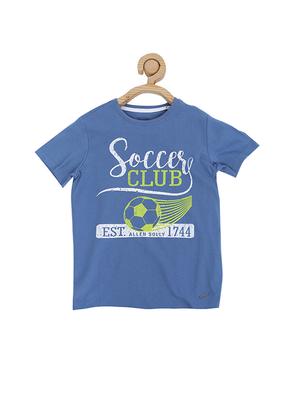 blue cotton blend tshirt - 15610653 - Standard Image - 1