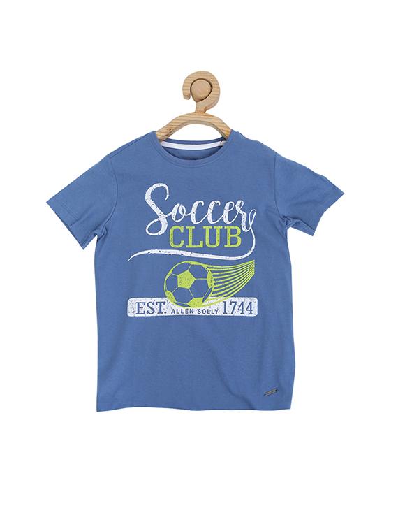 blue cotton blend tshirt - 15610653 - Zoom Image - 1