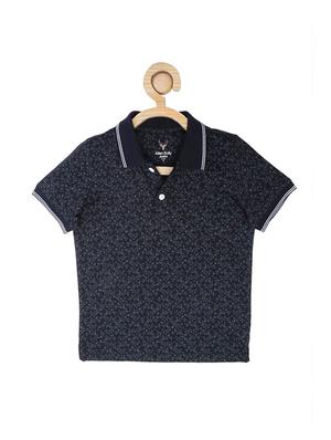 navy blue cotton blend tshirt - 15610654 - Standard Image - 1