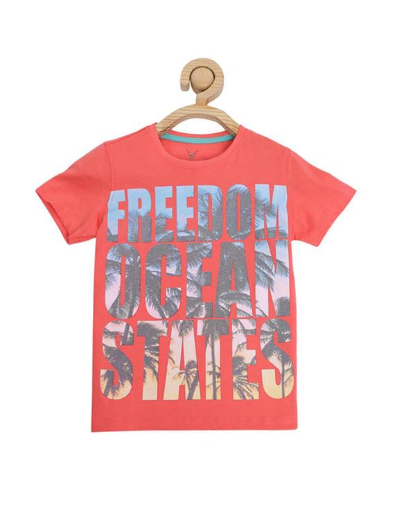 pink cotton blend tshirt - 15610658 - Zoom Image - 1