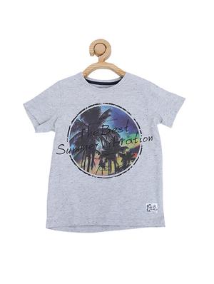 grey cotton blend tshirt - 15610660 - Standard Image - 1