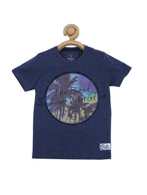 blue cotton blend tshirt - 15610661 - Standard Image - 1
