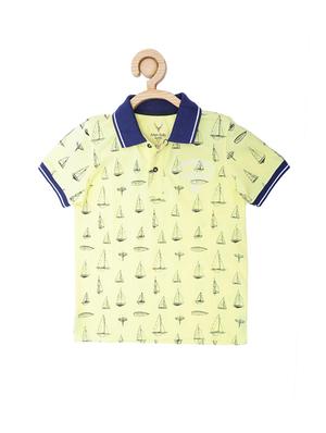 yellow cotton blend tshirt - 15610663 - Standard Image - 1