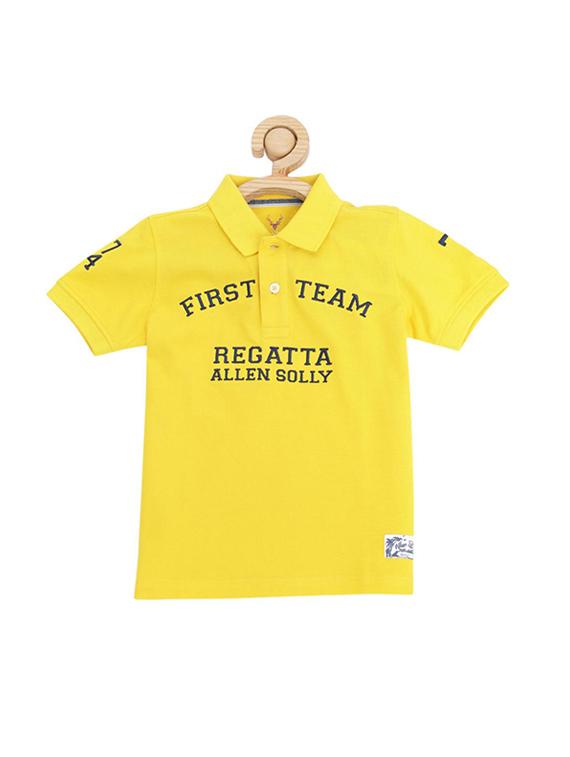 yellow cotton blend tshirt - 15610665 - Zoom Image - 1