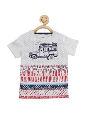 grey cotton blend tshirt - 15610673 - Standard Image - 1