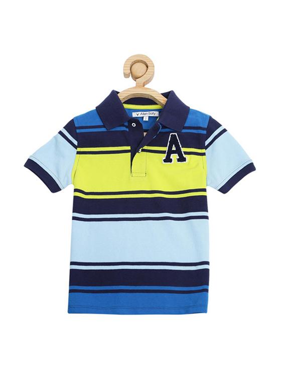 blue cotton blend tshirt - 15610676 - Zoom Image - 1