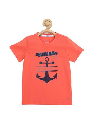 orange cotton blend tshirt - 15610678 - Very Small Image - 1