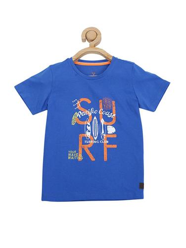 blue cotton blend tshirt - 15610680 - Very Small Image - 1