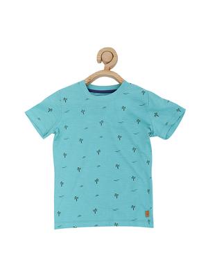 blue cotton blend tshirt - 15610684 - Standard Image - 1