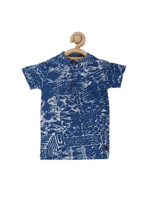 blue cotton blend tshirt - 15610685 - Standard Image - 1