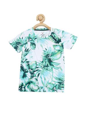 green cotton blend tshirt - 15610686 - Standard Image - 1
