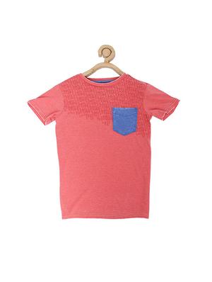 red cotton blend tshirt - 15610688 - Standard Image - 1