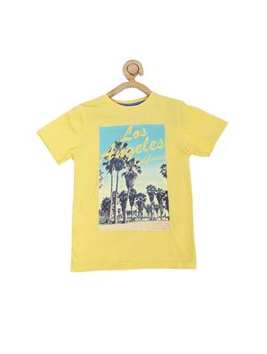 yellow cotton blend tshirt - 15610689 - Standard Image - 1