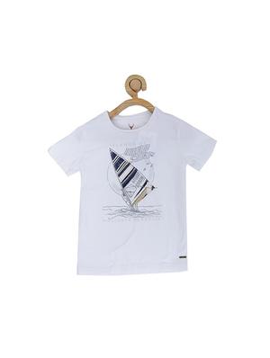 white cotton blend tshirt - 15610691 - Standard Image - 1