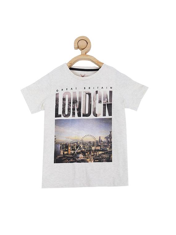 white cotton blend tshirt - 15610696 - Zoom Image - 1