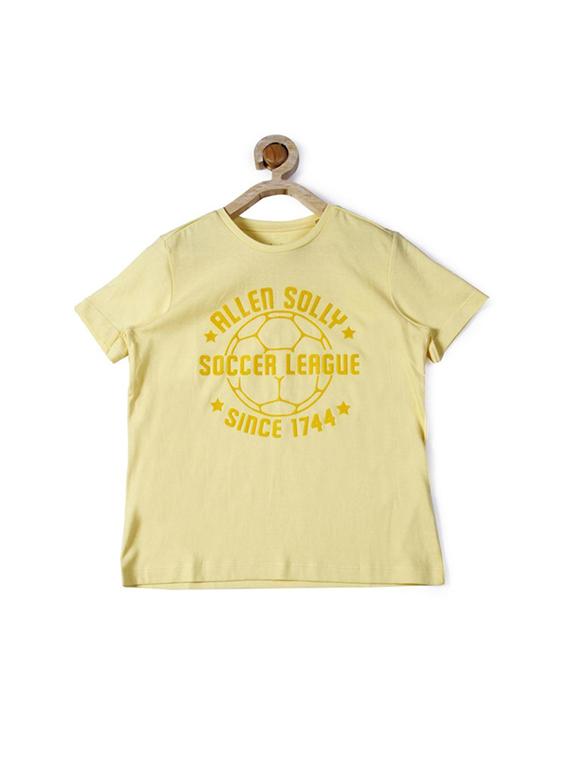 yellow cotton blend t-shirt - 15610703 - Zoom Image - 1