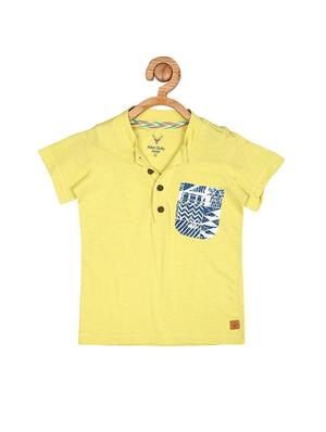 yellow cotton tshirt - 15610704 - Standard Image - 1