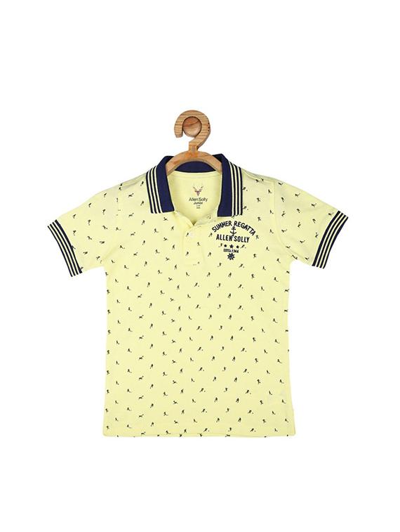 yellow cotton blend tshirt - 15610705 - Zoom Image - 1