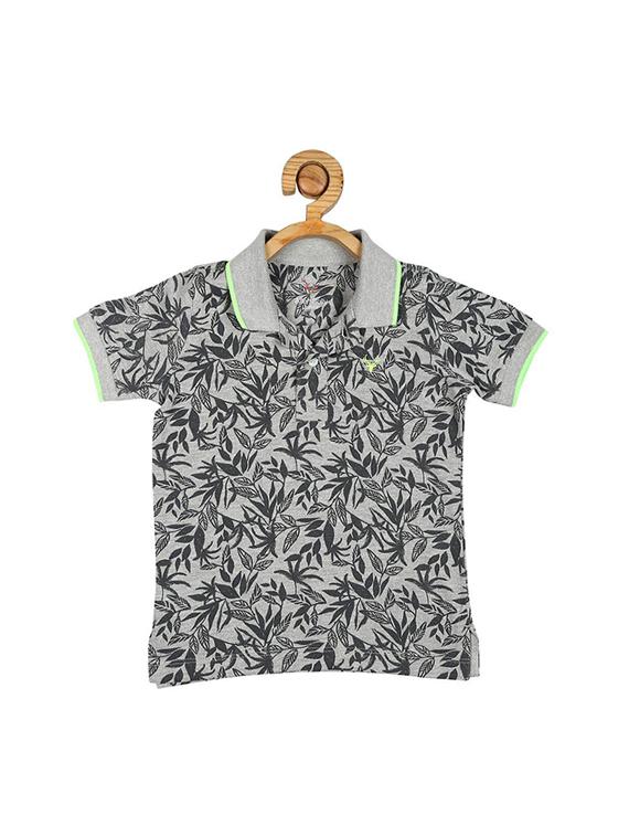 grey cotton blend tshirt - 15610710 - Zoom Image - 1