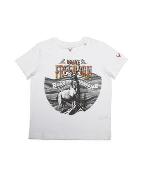 white cotton blend tshirt - 15610712 - Standard Image - 1