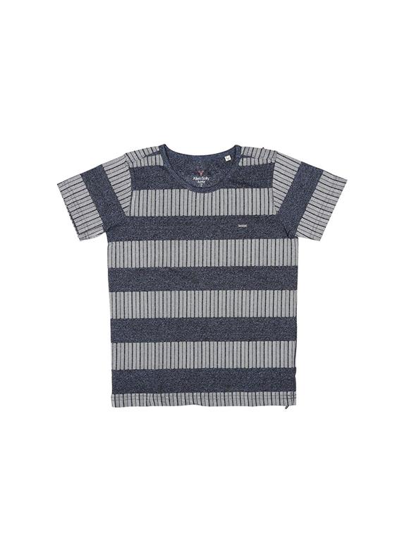 grey cotton blend tshirt - 15610713 - Zoom Image - 1